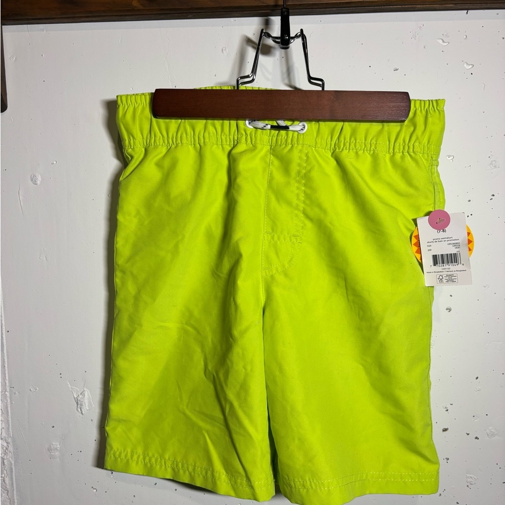 George Neon Yellow Kids Swim Trunks